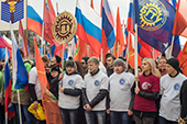 Делегация БГТУ приняла участие в праздничном митинге «МЫ ЕДИНЫ!» 4 ноября 2015 г.